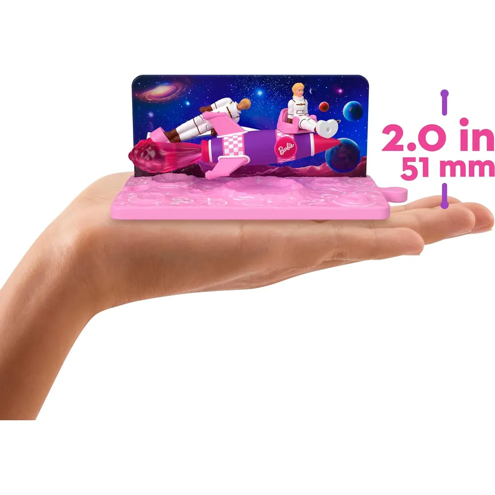 BARBIE MINI BARBIELAND 8 MUÑECAS Y 4 VEHÍCULOS