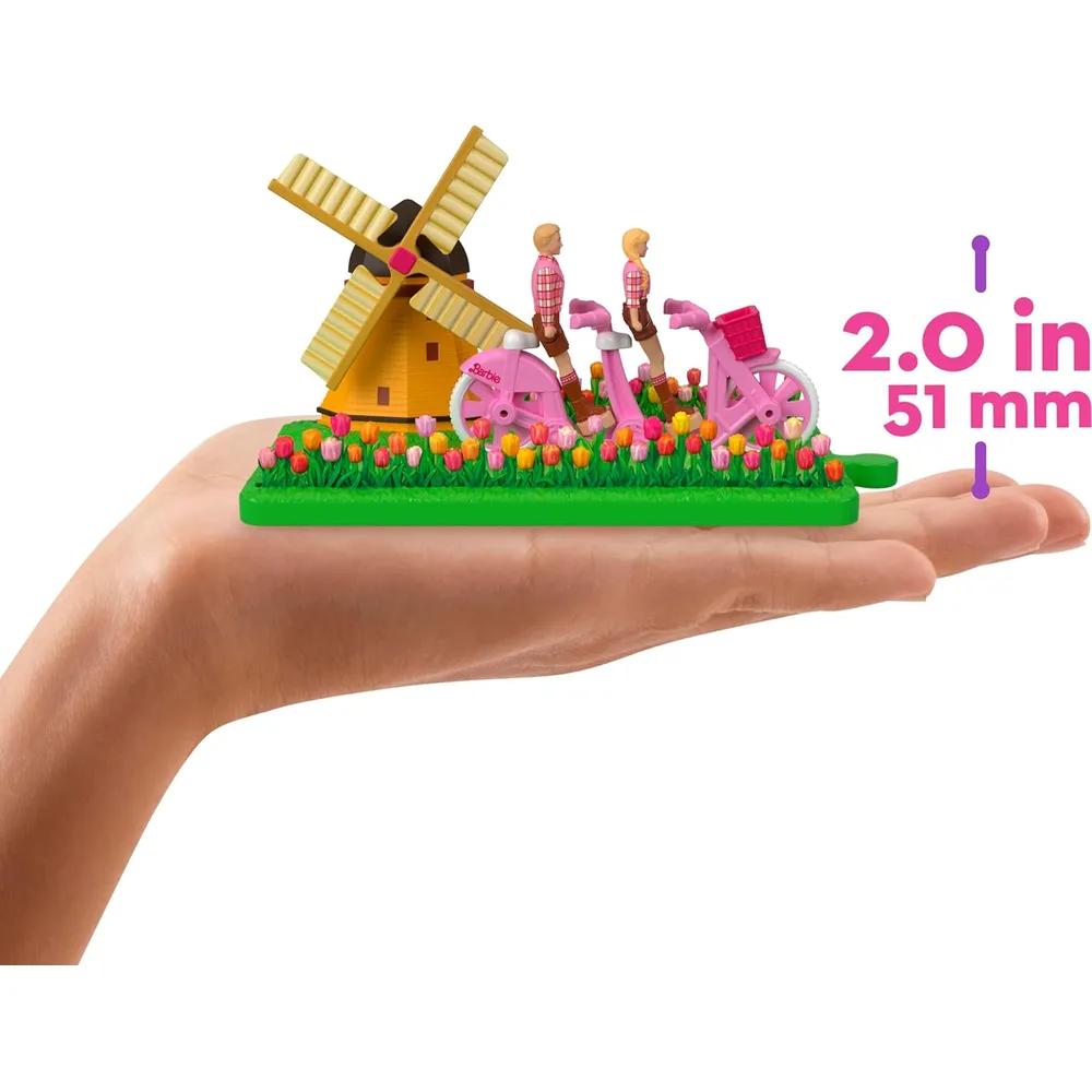 BARBIE MINI BARBIELAND 8 MUÑECAS Y 4 VEHÍCULOS