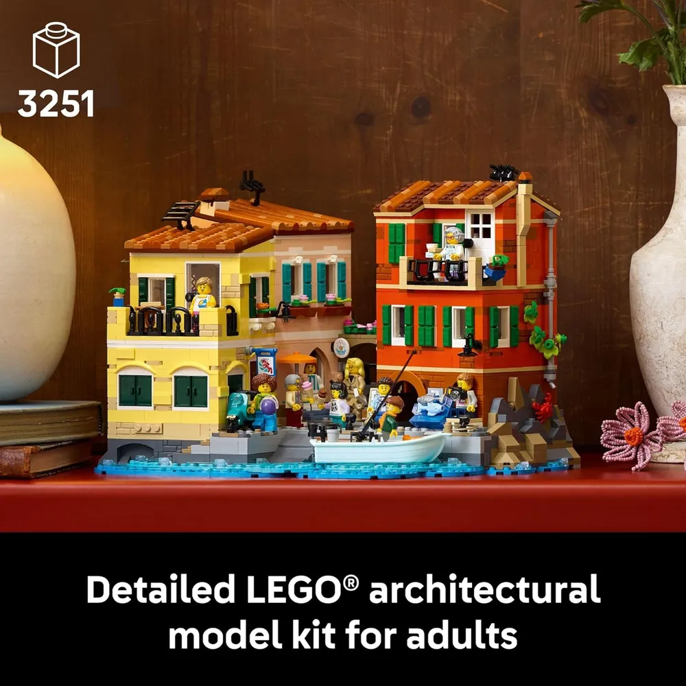 Lego Ideas Riviera Italiana, construcción y decoración DIY para adultos