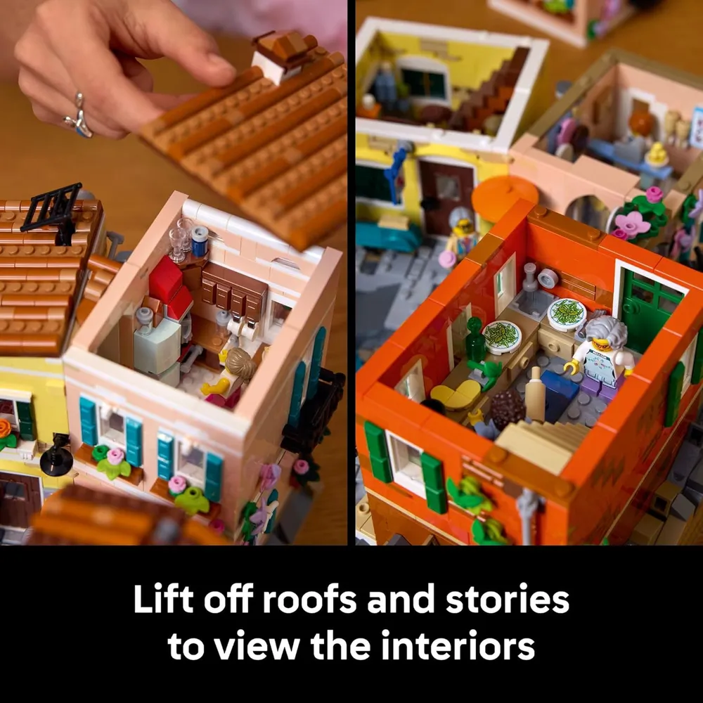 Lego Ideas Riviera Italiana, construcción y decoración DIY para adultos
