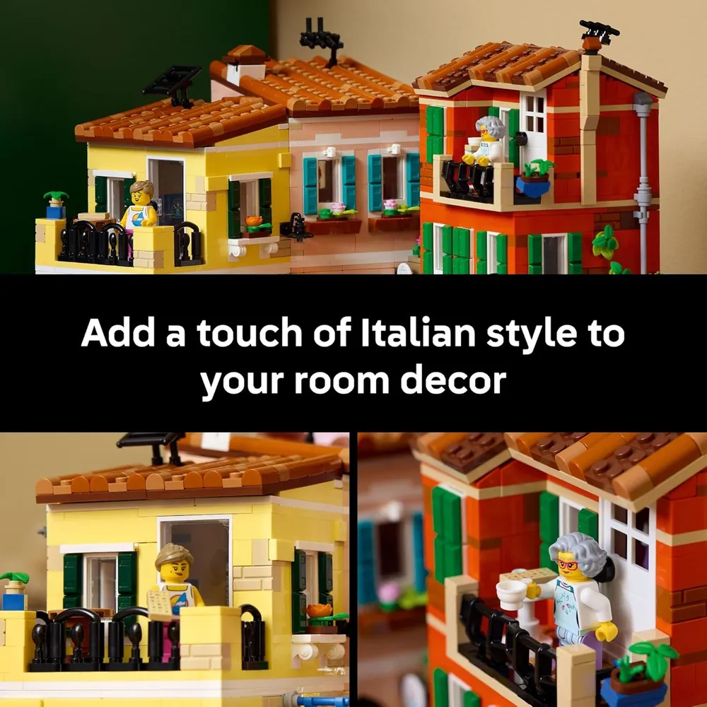 Lego Ideas Riviera Italiana, construcción y decoración DIY para adultos