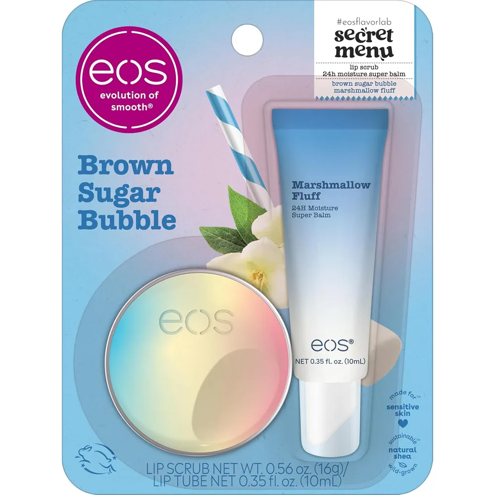 EOS Flavor Lab set exfoliante y bálsamo labial pack 2 | Brown Sugar
