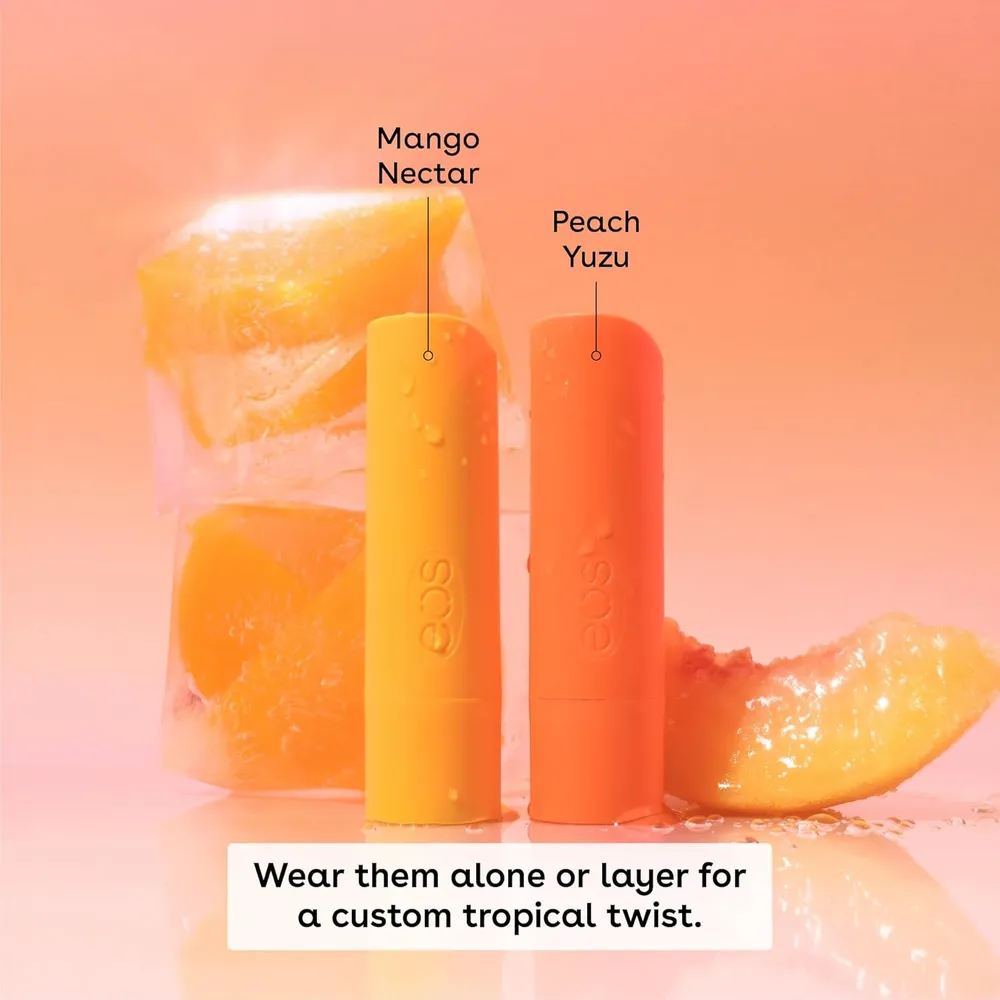 EOS Flavor Lab bálsamo labial pack 2 | Peach Squeeze