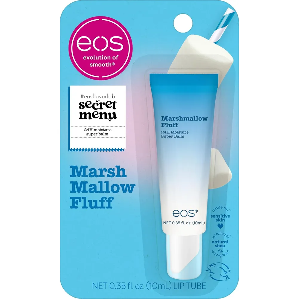 EOS mascarilla labial hidratante Marsh Mallow Fluff | 14 ml