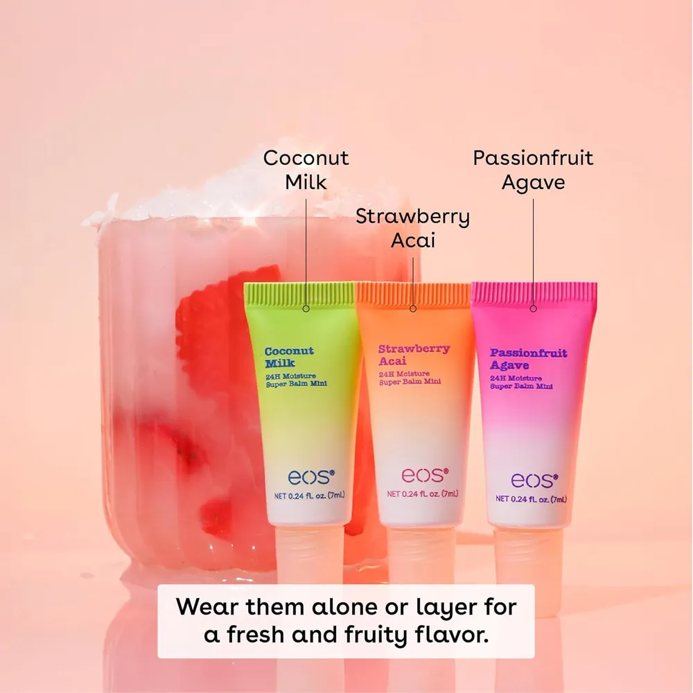 EOS 24h Super Balm set labial pack 3 | Pink Paradise
