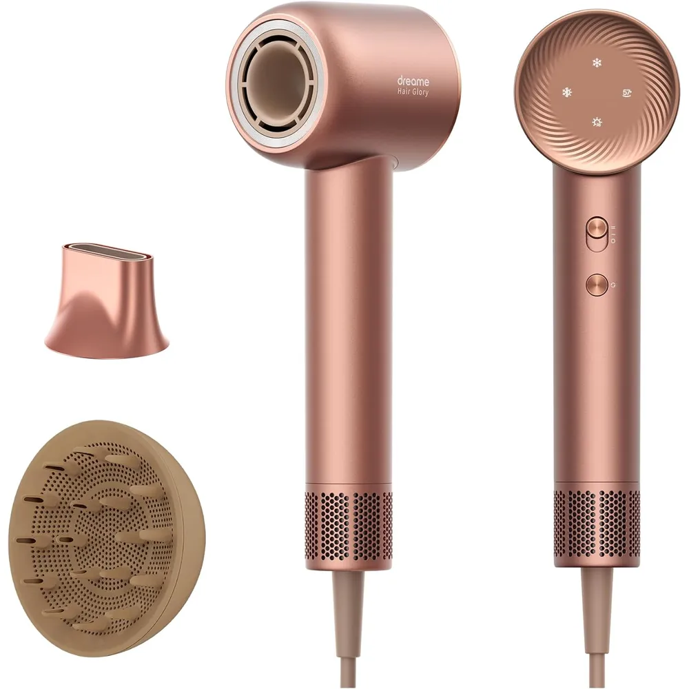 DREAME HAIR GLORY COMBO SECADOR RÁPIDO CON IONES Y CONTROL TÉRMICO | ORO ROSA