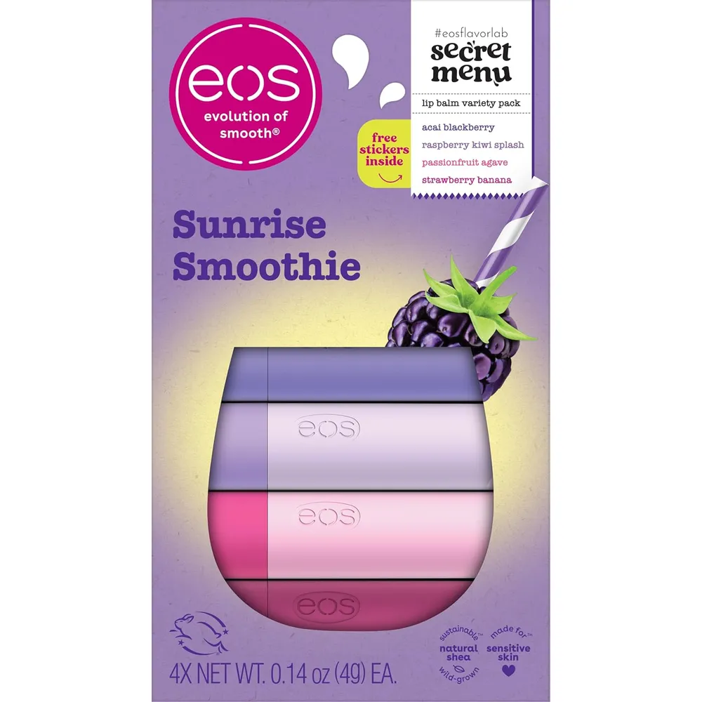 EOS Flavor Lab set bálsamos labiales pack 4 | Sunrise Smoothie