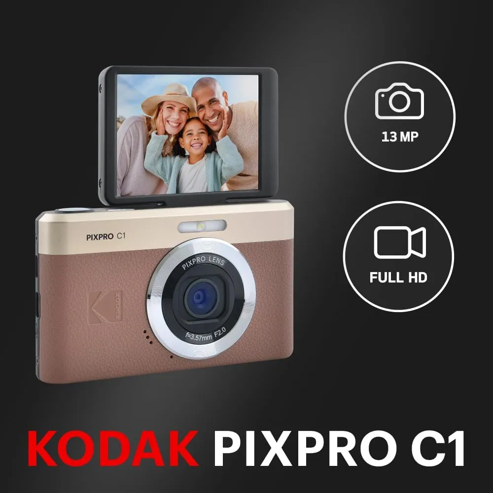 Kodak PixPro C1 cámara digital 13 MP zoom 4x | Marrón