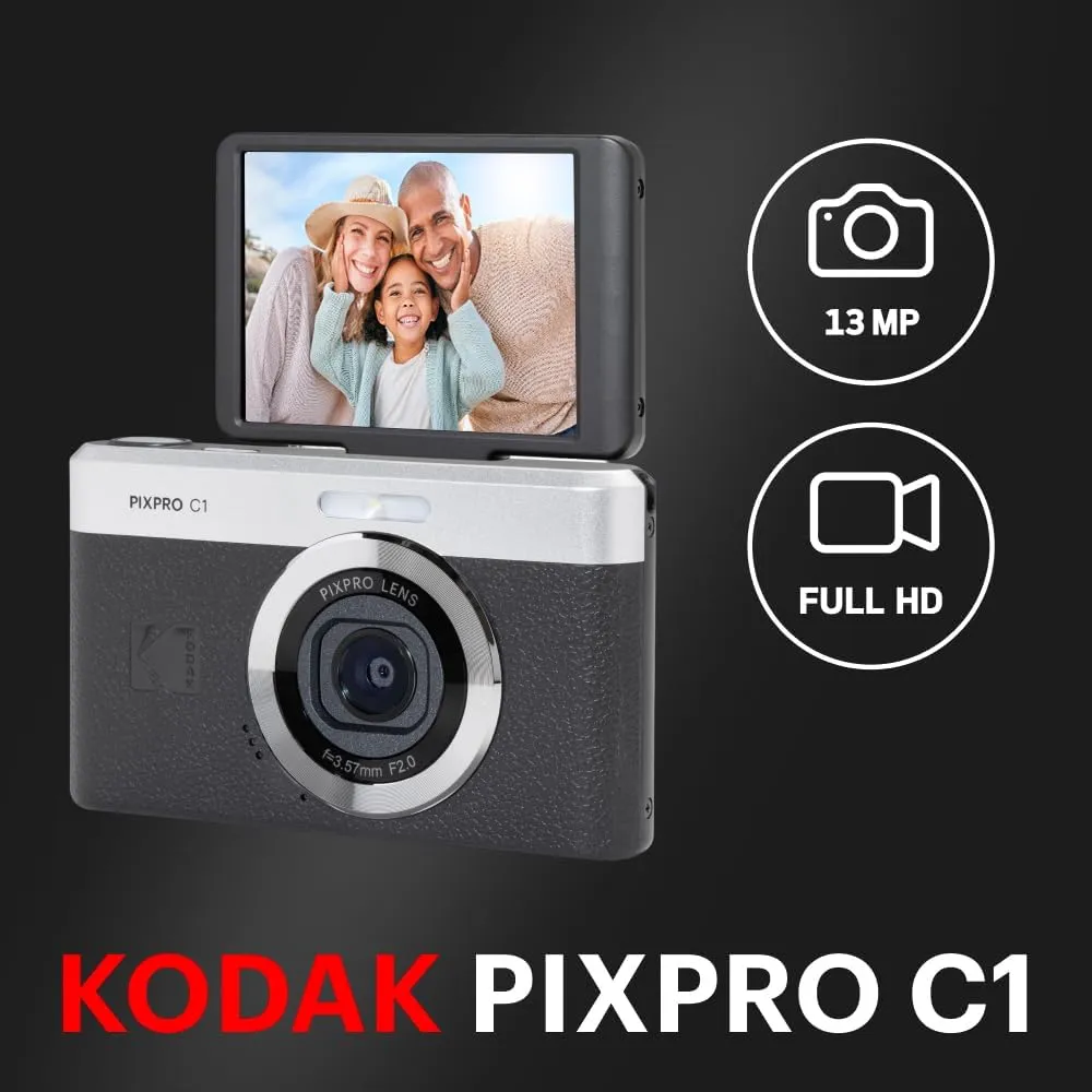 Kodak PixPro C1 cámara digital 13 MP zoom 4x | Negro