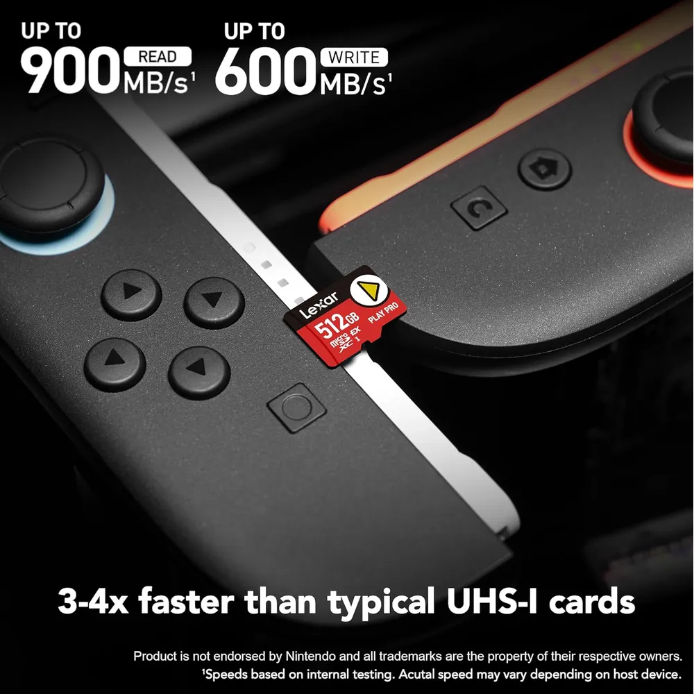 LEXAR Tarjeta microSD Express Play Pro Para Nintendo Switch 2 | 512 GB