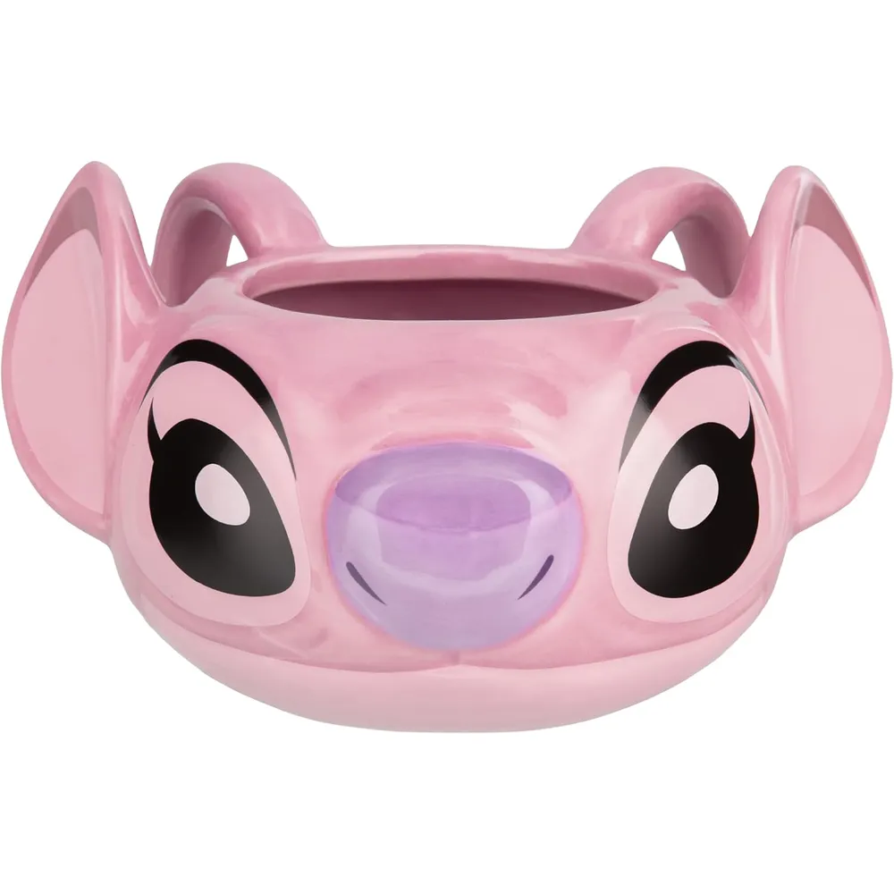 Paladone Disney Lilo & Stitch Angel, taza 3D 15 oz / 444 ml oficial
