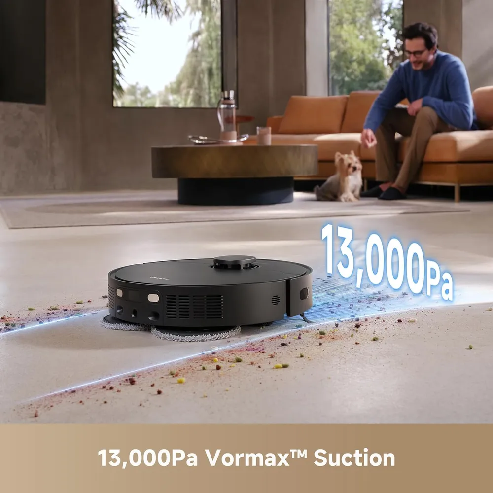 Dreame L40s Ultra CE robot aspirador con mopa elevable | Negro