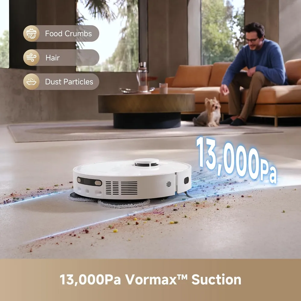 Dreame L40s Ultra CE robot aspirador con mopa elevable | Blanco