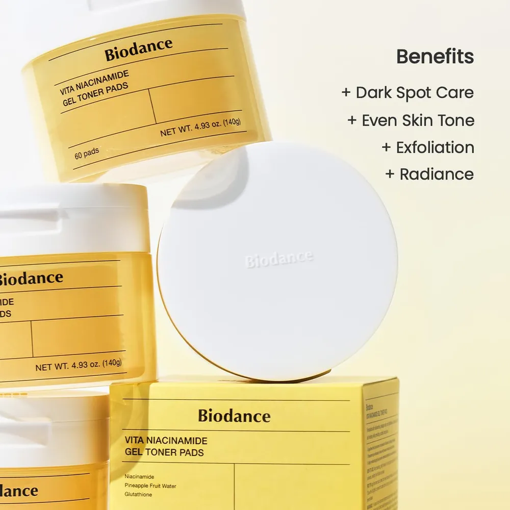 BIODANCE VITA ALMOHADILLAS TÓNICAS NIACINAMIDA 60 UND