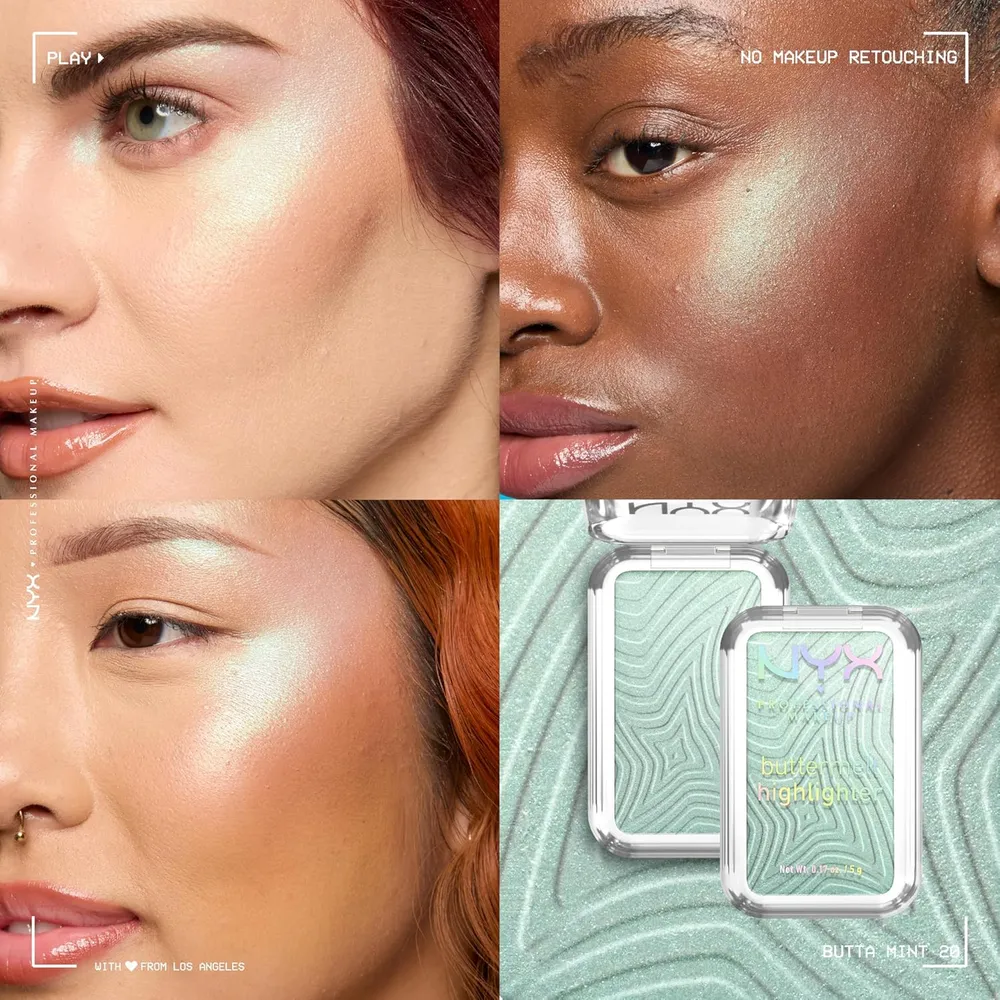 NYX Buttermelt Iluminador en Polvo | 20 Butta Mint