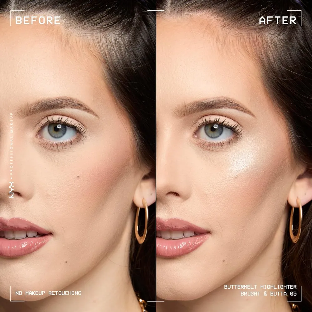 NYX Buttermelt Iluminador en Polvo | 05 Bright and Butta