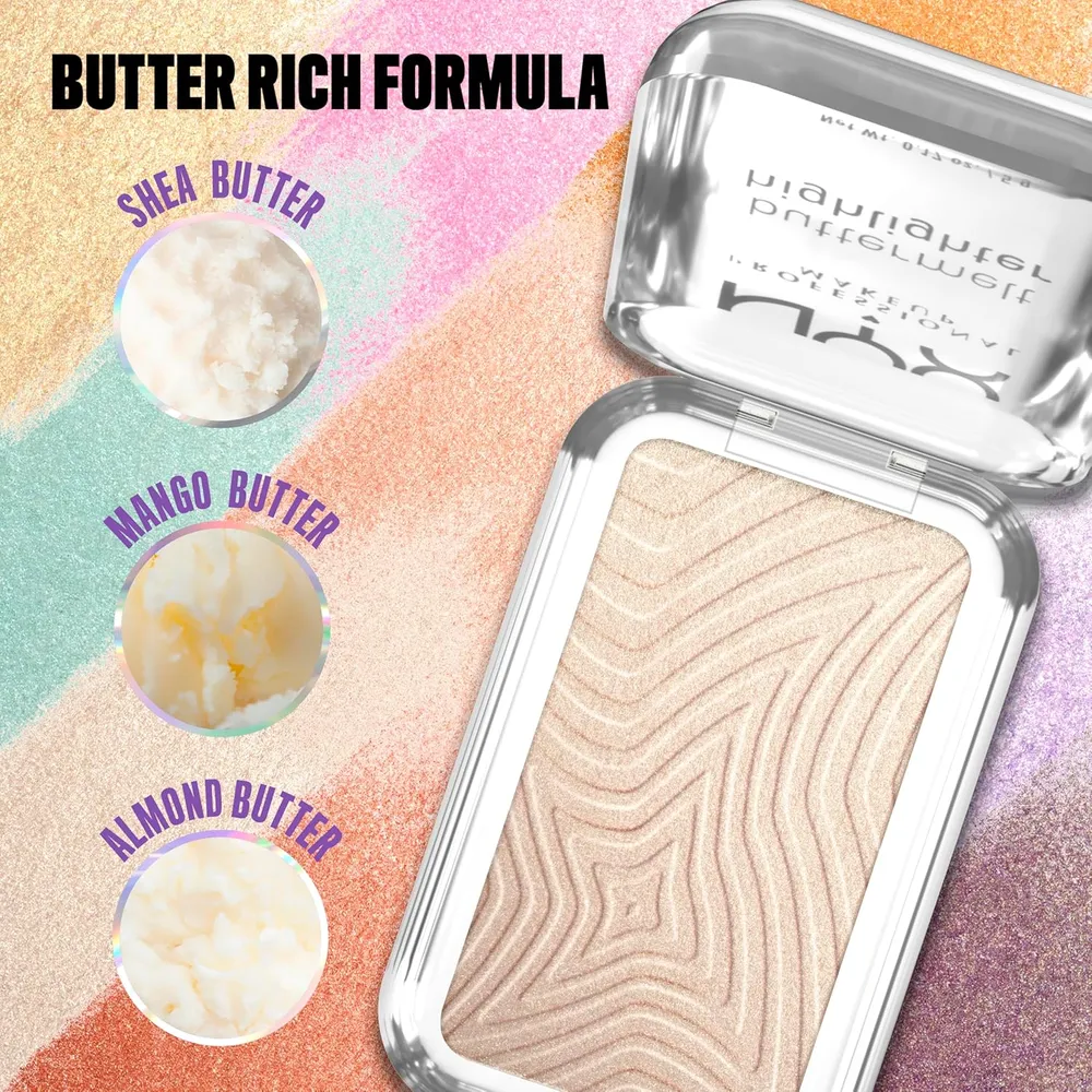 NYX Buttermelt Iluminador en Polvo | 05 Bright and Butta