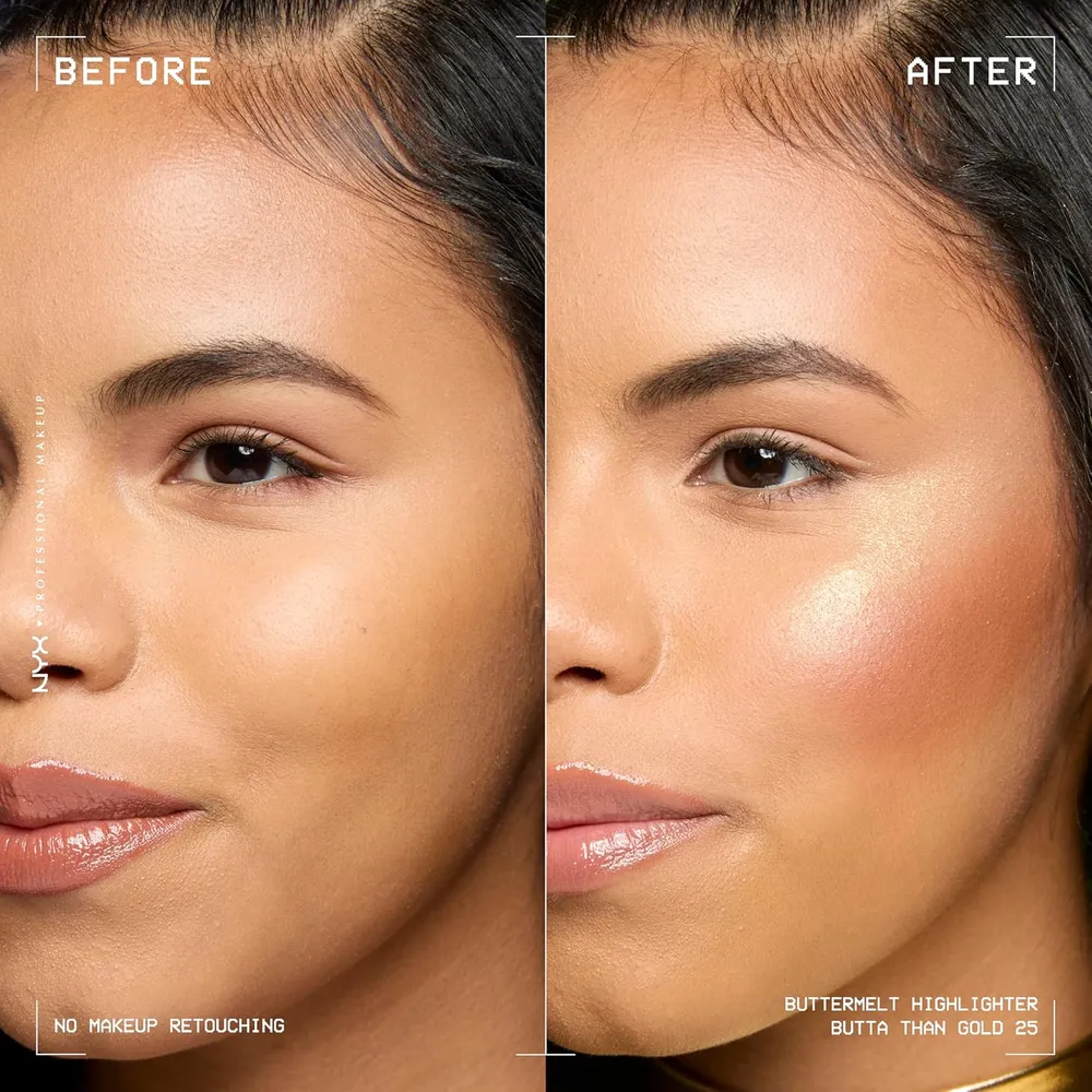 NYX Buttermelt Iluminador en Polvo | 25 Butta Than Gold