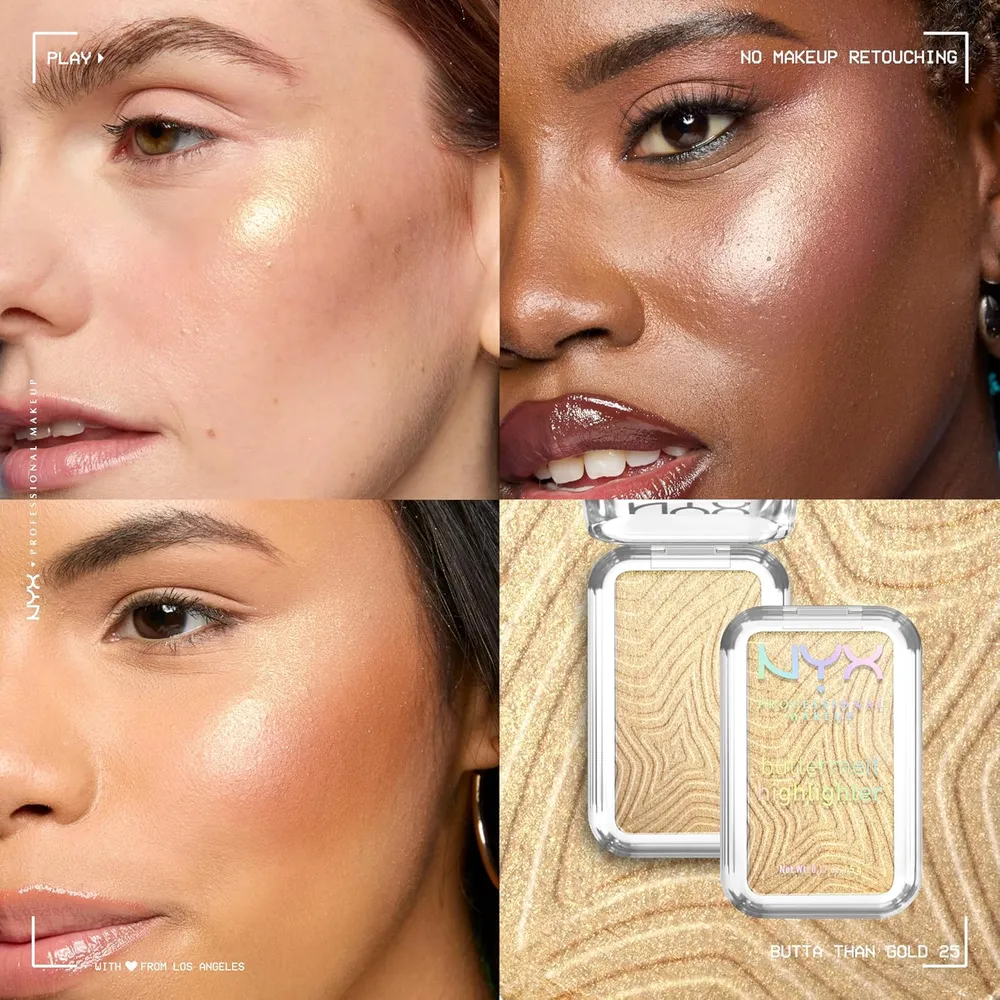 NYX Buttermelt Iluminador en Polvo | 25 Butta Than Gold