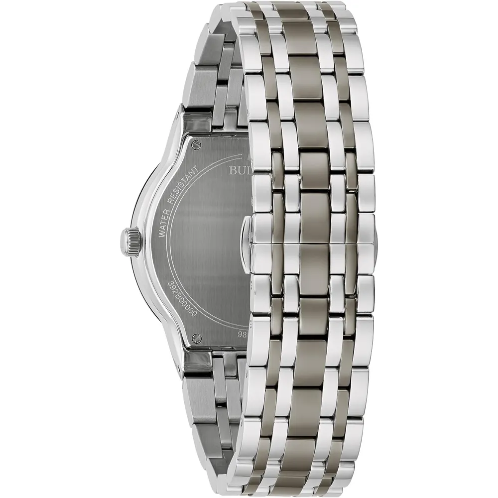 b0dz81l3z1_2_webp.webp Bulova reloj moderno de hombre cuarzo 3 agujas diamantes acero inoxidable | Plata