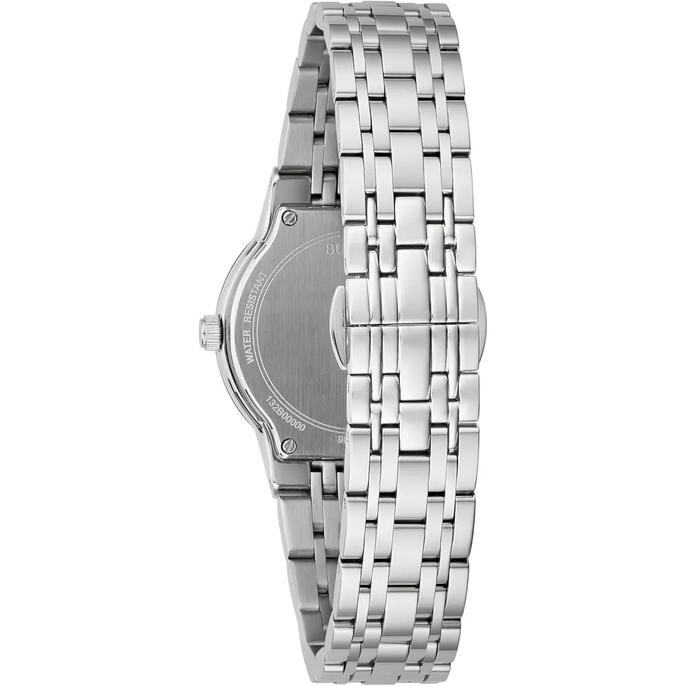 Bulova reloj moderno de mujer cuarzo 3 agujas acero inoxidable | Plata