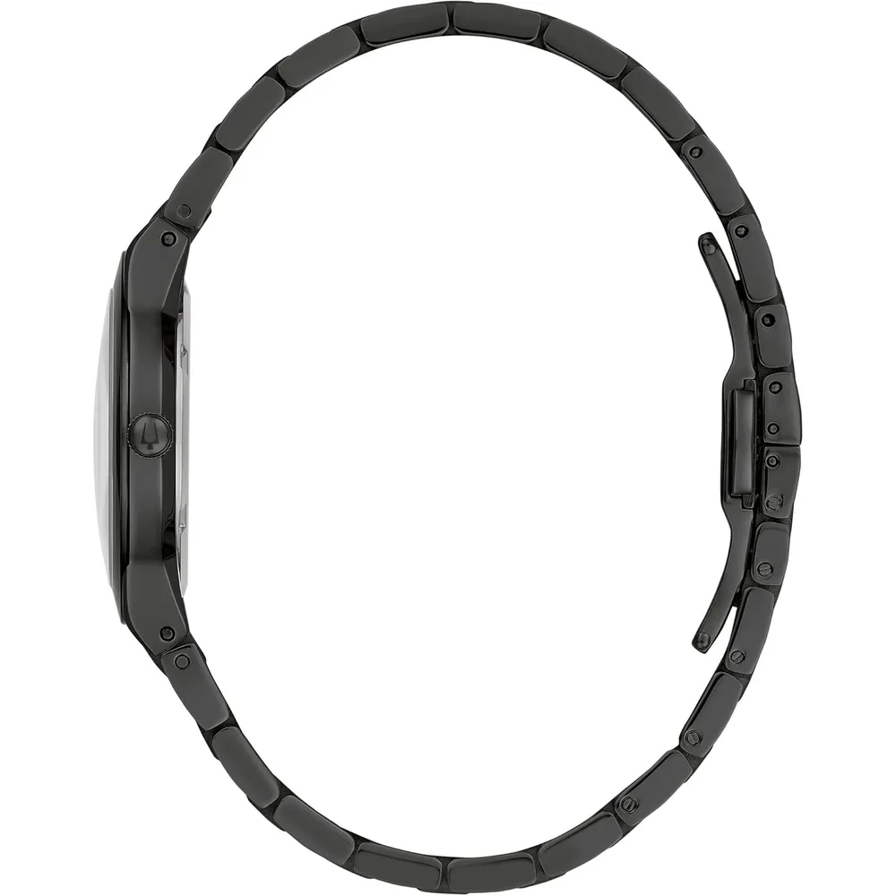 Bulova reloj Modern Millenia de mujer cuarzo dos agujas acero inoxidable | Negro