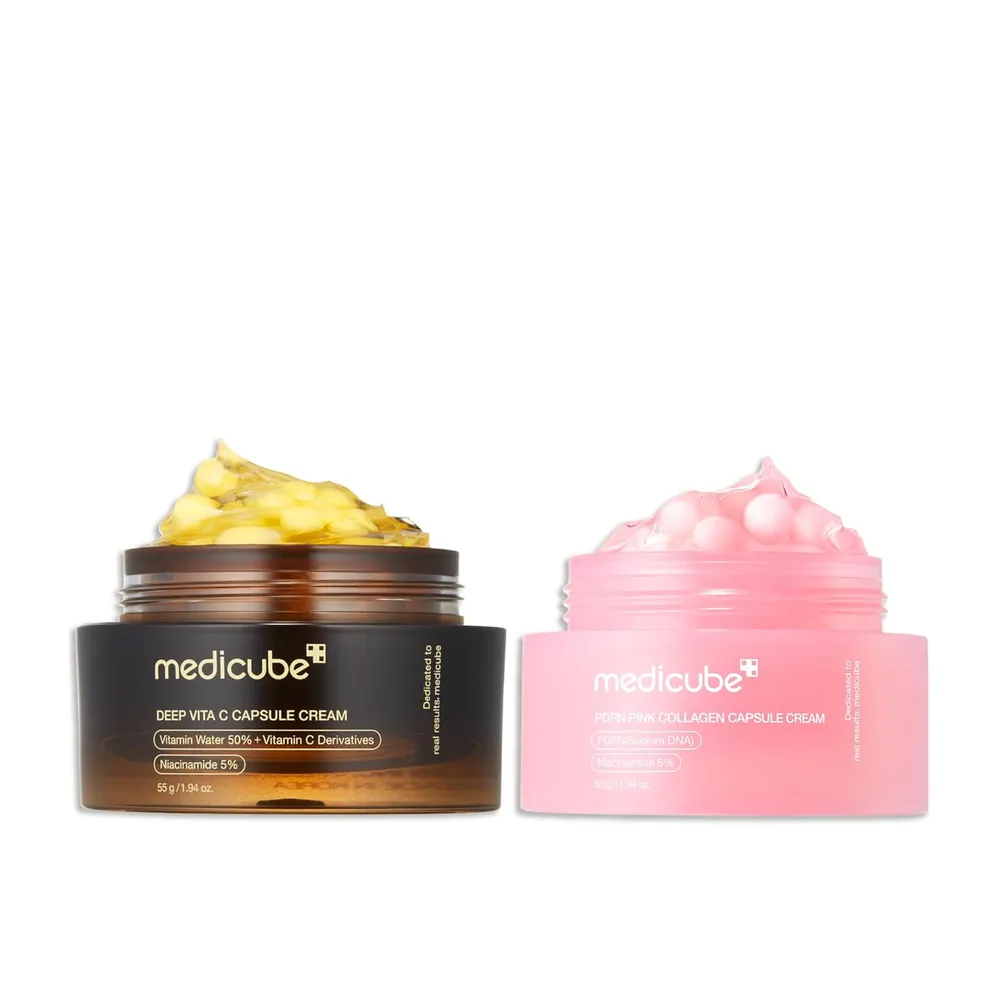 Duo hidratante facial cápsulas vitamina C y colágeno Medicube
