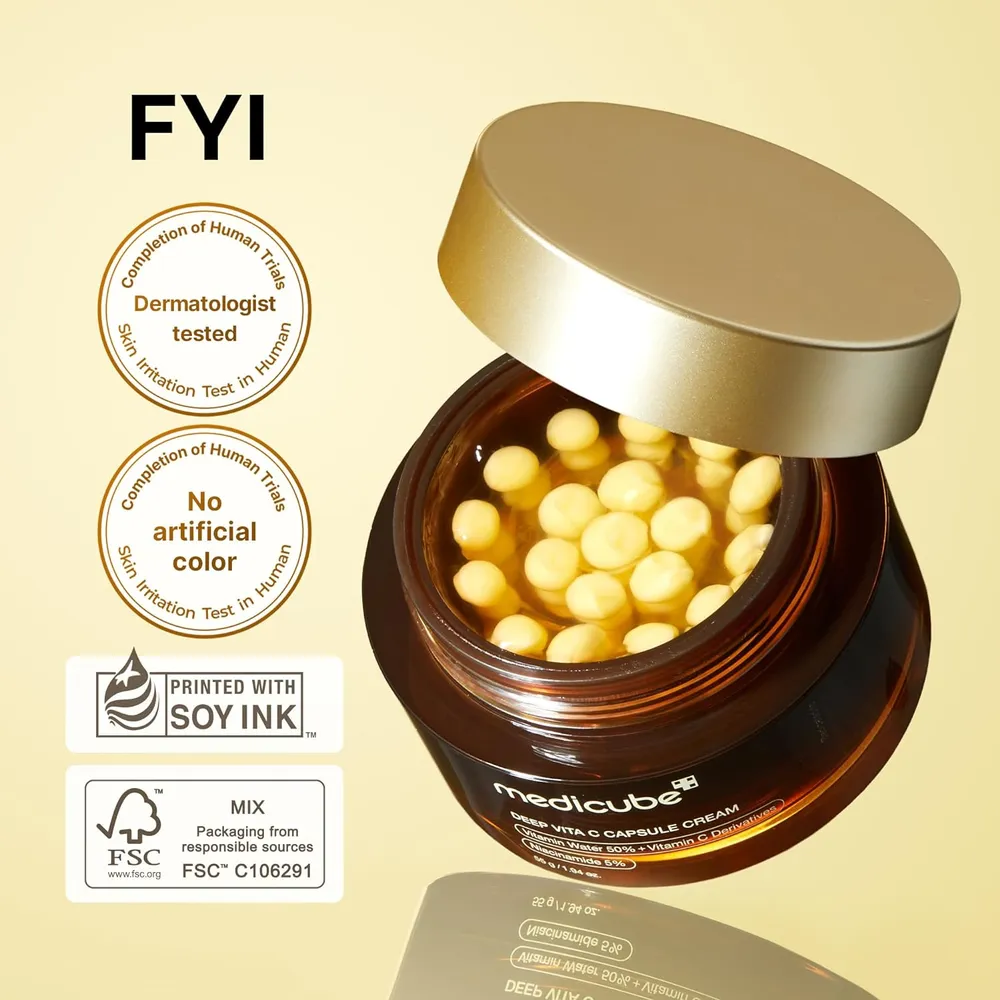 Duo hidratante facial cápsulas vitamina C y colágeno Medicube