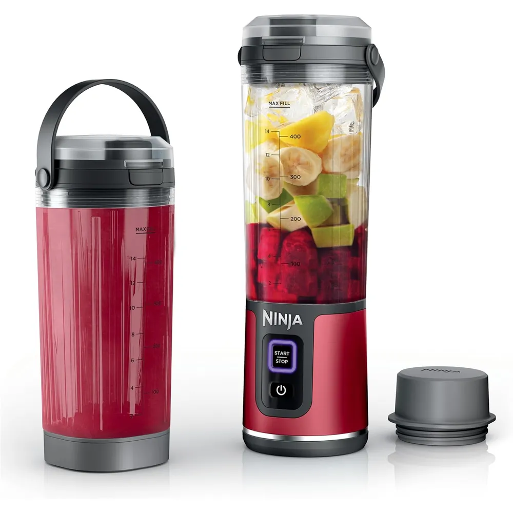 NINJA BLAST CL155ARD, LICUADORA PORTÁTIL 500 ML, INALÁMBRICA | ROJA