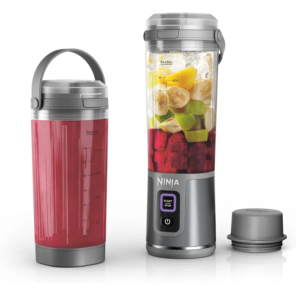 NINJA BLAST CL155AGY, LICUADORA PORTÁTIL 500 ML, INALÁMBRICA | GRIS