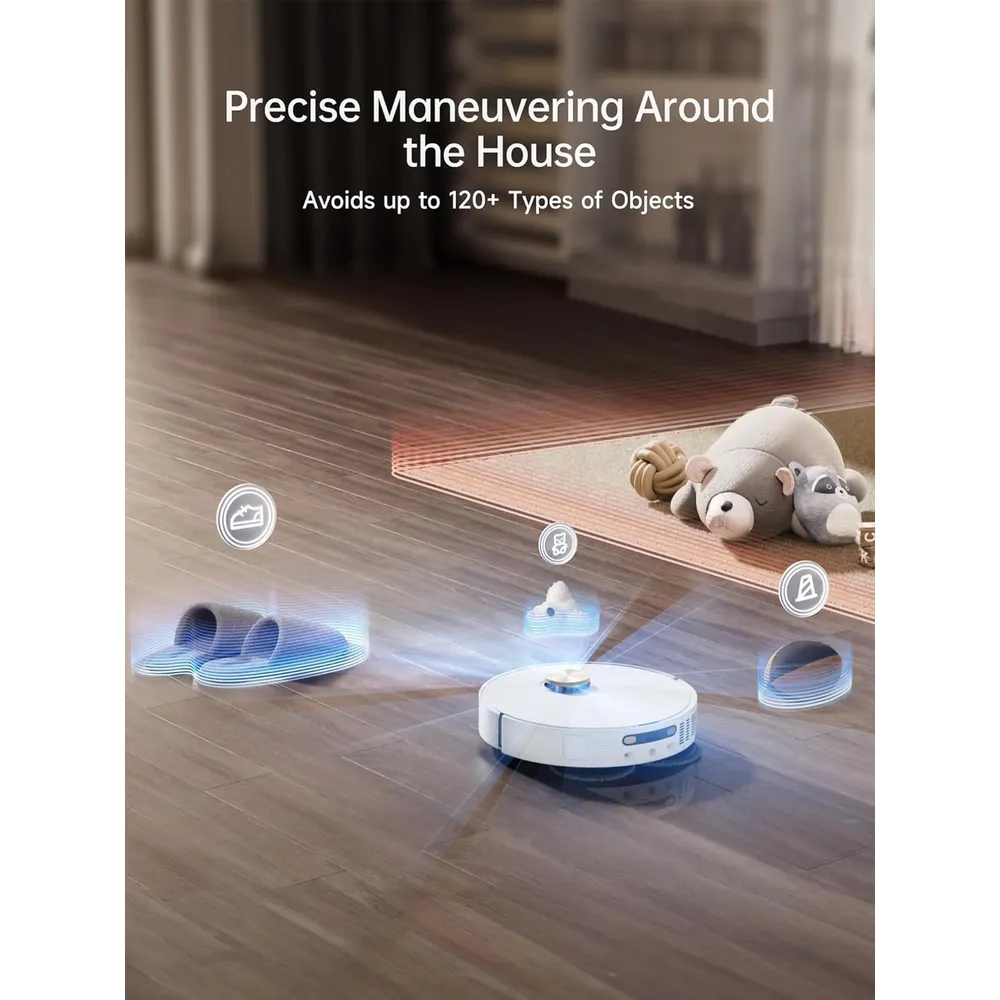 Dreame X40 Ultra robot aspirador con mopa elevable | Blanco