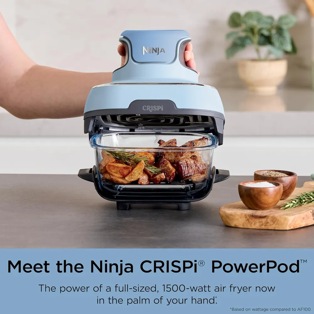 NINJA CRISPI FN101PL, FREIDORA AIRE PORTÁTIL 4 EN 1, 4 QT / 3,8 L | BÍGARO