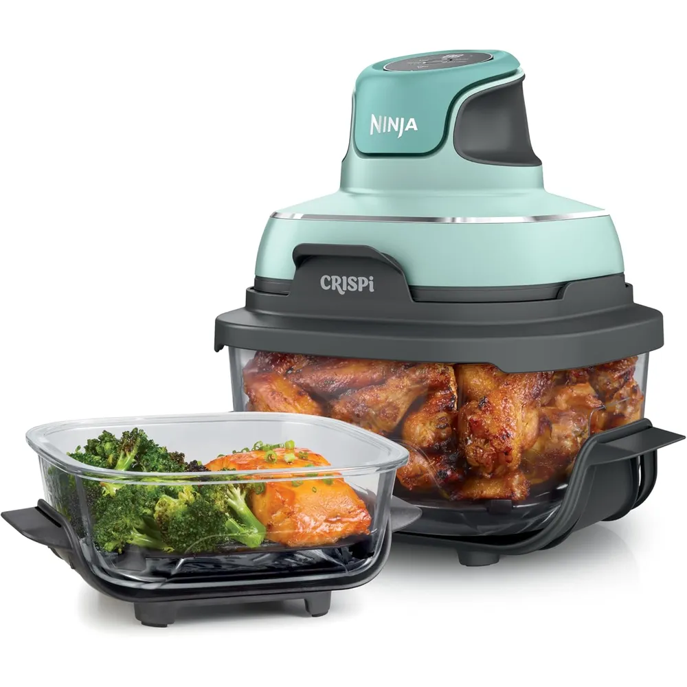 NINJA CRISPI FN101MT, FREIDORA AIRE PORTÁTIL 4 EN 1, 4 QT / 3,8 L | MENTA