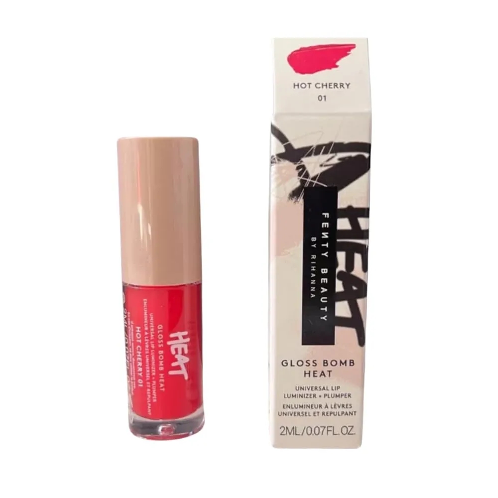 Fenty Brillo Labial Gloss Bomb Heat Travel Hot Cherry 2 ml (0.07 oz) – by Rihanna|Cereza