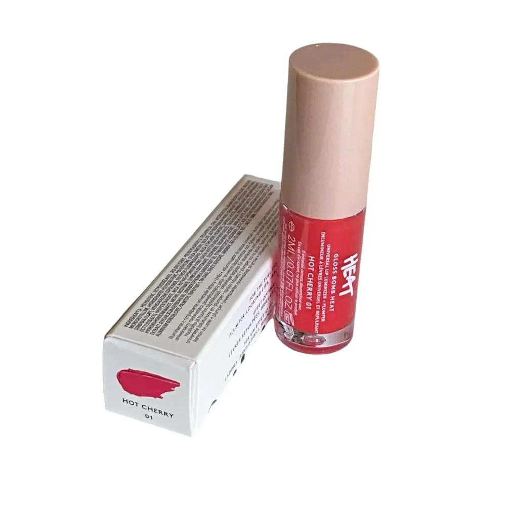 Fenty Brillo Labial Gloss Bomb Heat Travel Hot Cherry 2 ml (0.07 oz) – by Rihanna|Cereza