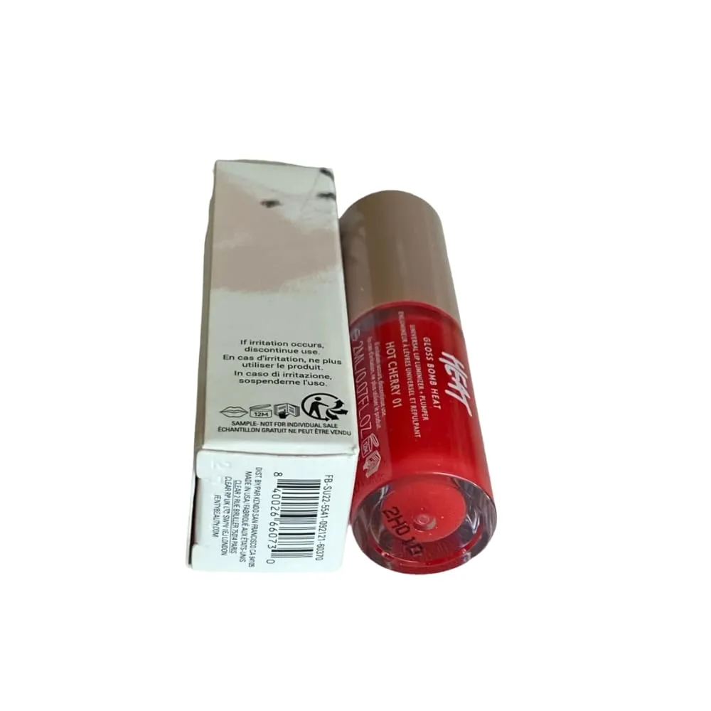 Fenty Brillo Labial Gloss Bomb Heat Travel Hot Cherry 2 ml (0.07 oz) – by Rihanna|Cereza