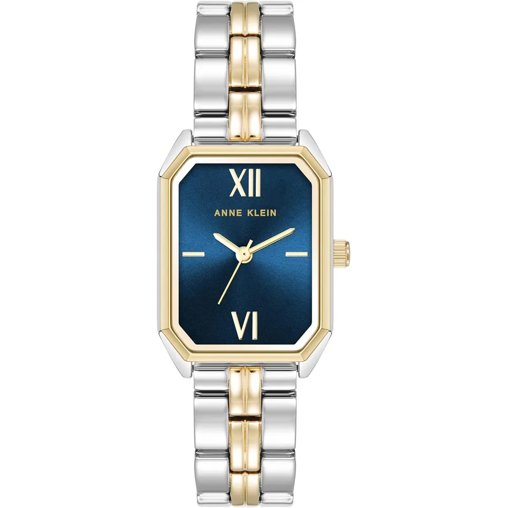 Anne Klein AK/3774BKGB reloj femenino con brazalete | 24 mm - Azul marino/oro/plateado