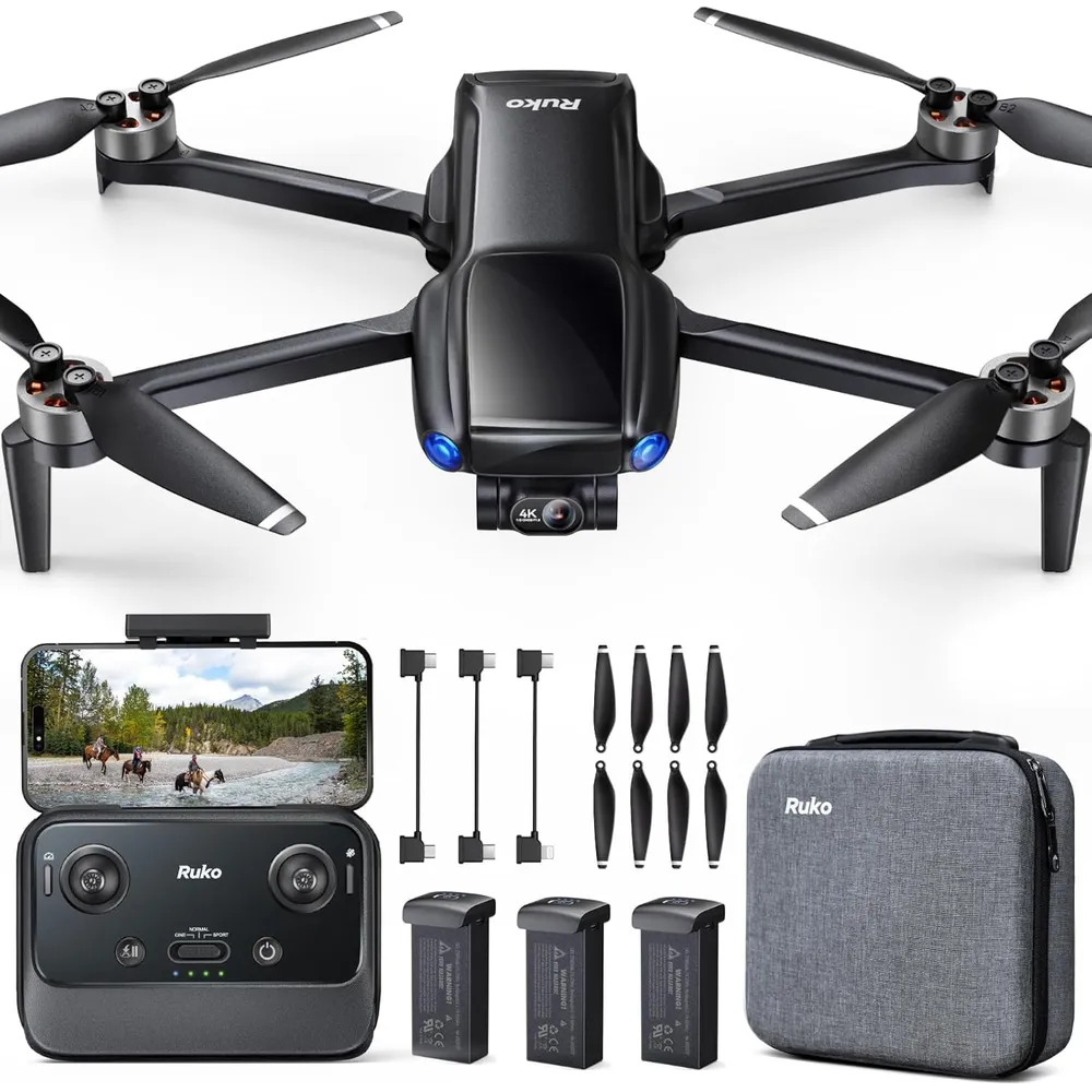 Ruko U11 Mini 4K dron GPS con cámara 8K gimbal 3 ejes y vuelo de 96 min