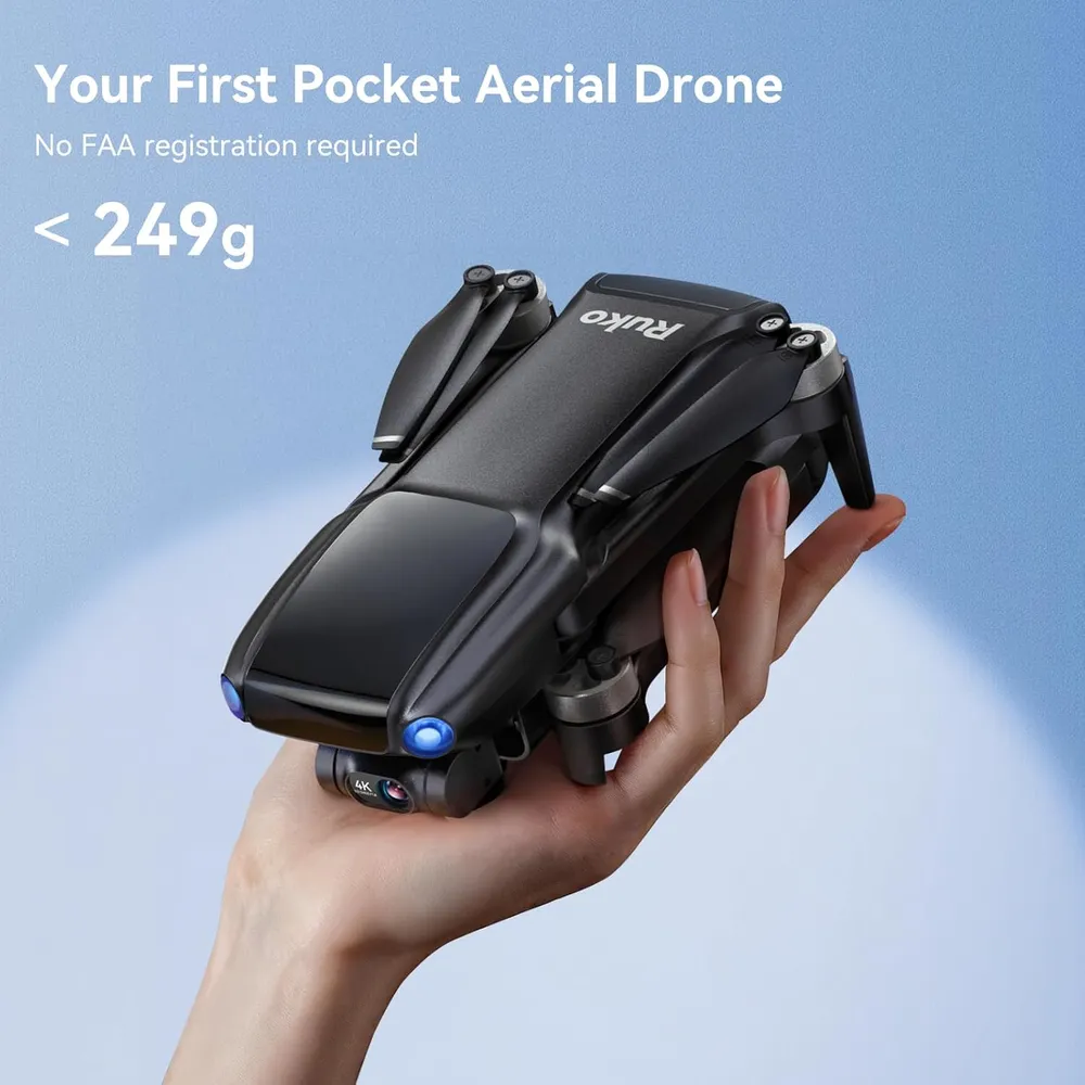 Ruko U11 Mini 4K dron GPS con cámara 8K gimbal 3 ejes y vuelo de 96 min