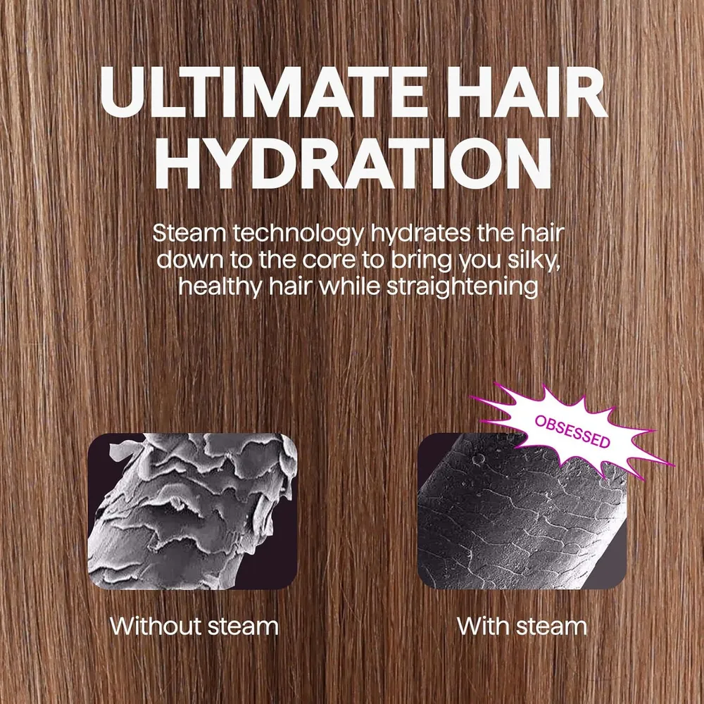 WAVYTALK | CEPILLO ALISADOR DE VAPOR PRO 3 EN 1 ALISA NUTRE Y REDUCE DAÑOS CON VAPOR
