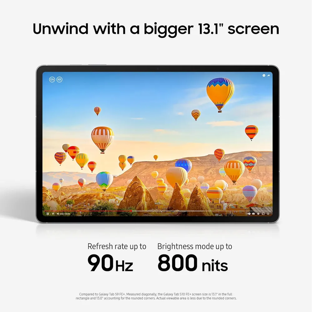 TABLET SAMSUNG GALAXY TAB S10 FE+ 13.1" 128GB WIFI + TECLADO INGLES | GRIS