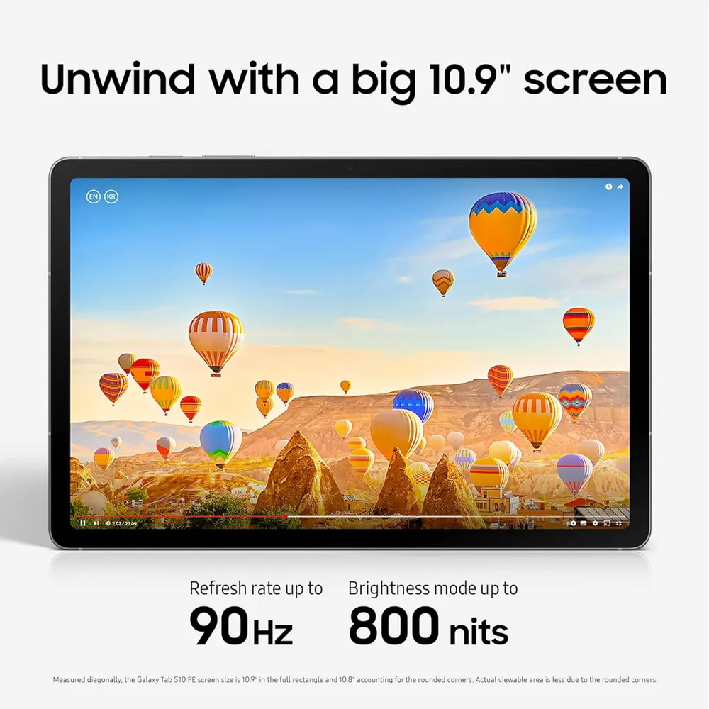 TABLET SAMSUNG GALAXY TAB S10 FE 256GB WIFI + TECLADO INGLES | GRIS