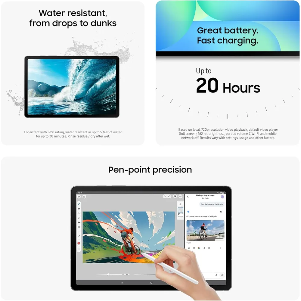 TABLET SAMSUNG GALAXY TAB S10 FE 256GB WIFI + TECLADO INGLES | GRIS