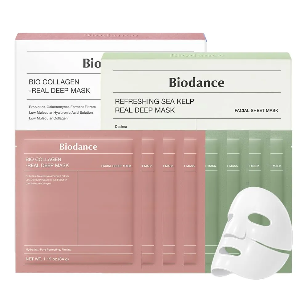 PACK 2 BIODANCE CLEAR GLOW MASCARILLAS BIOCOLÁGENO & ALGAS
