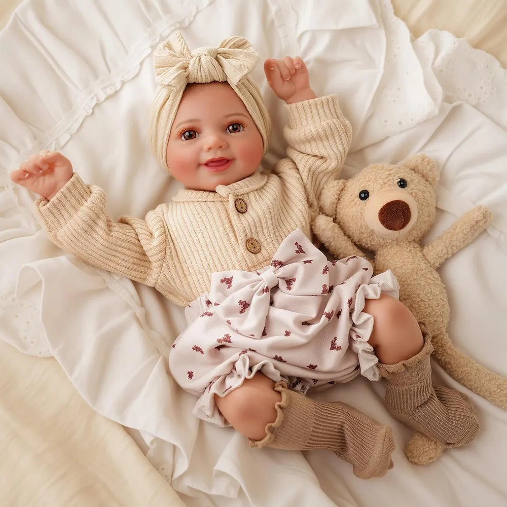 Babeside Muñeca Bebé Sunny 17" / 43 cm Articulada con Accesorios