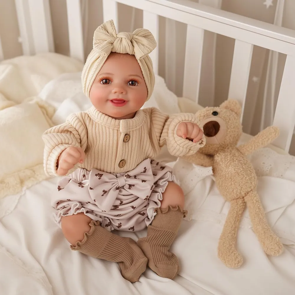 Babeside Muñeca Bebé Sunny 17" / 43 cm Articulada con Accesorios