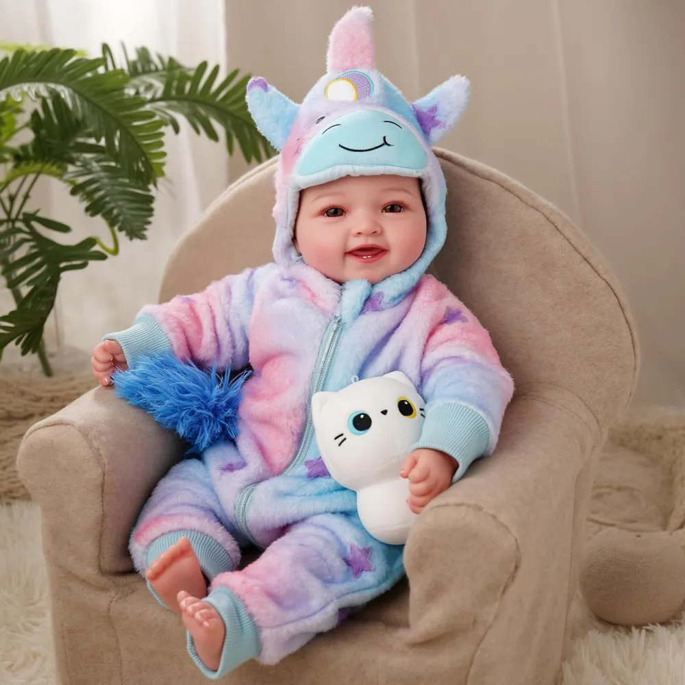 Babeside Muñeca Bebé 17" / 43 cm de Cuerpo Suave con Accesorios