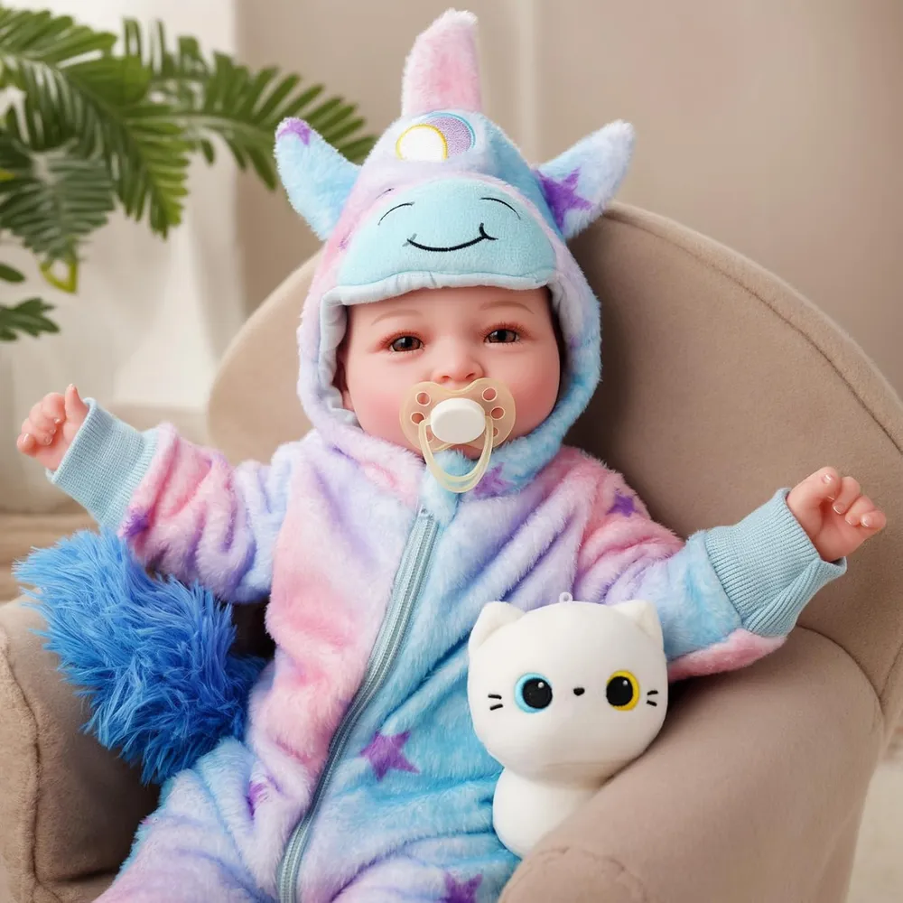 Babeside Muñeca Bebé 17" / 43 cm de Cuerpo Suave con Accesorios