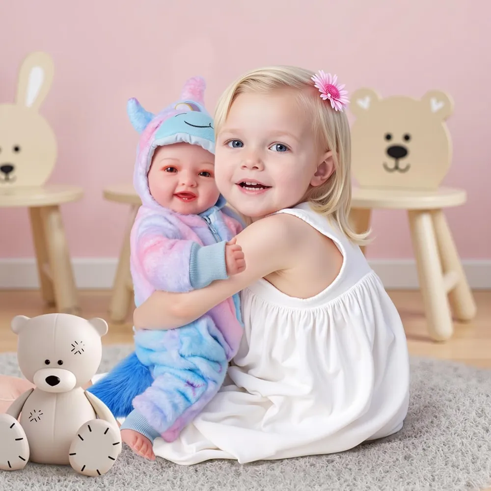 Babeside Muñeca Bebé 17" / 43 cm de Cuerpo Suave con Accesorios