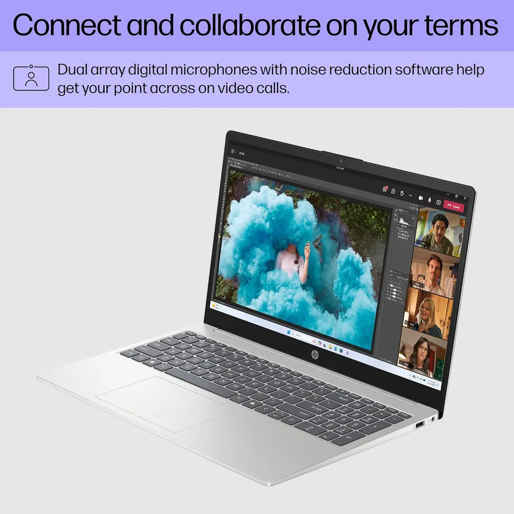 Laptop HP 15.6" Ryzen 7 5825U 8GB RAM 512GB SSD | Plata